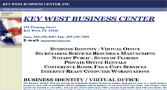 Desktop Screenshot of keywestbusinesscenter.com